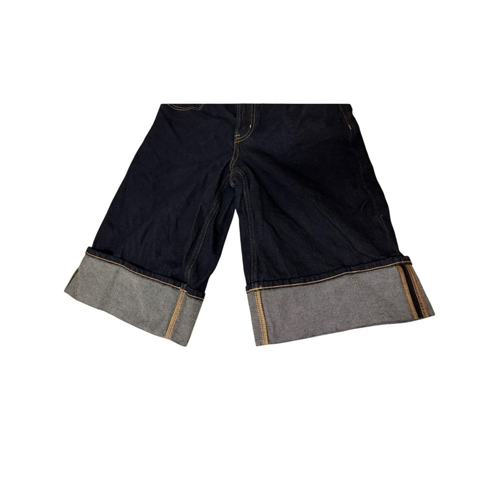 American Eagle Dark Indigo Stretch Denim Shorts - Picture 4 of 8